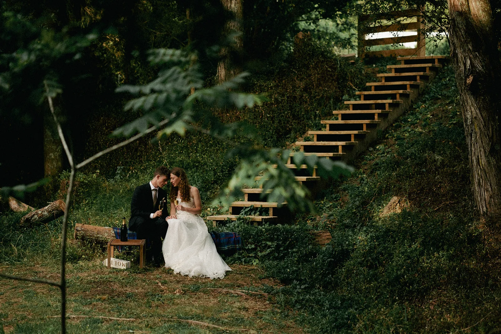 Phaedra and Isaac at their Matakana wedding, catered by Amaranto Pasta & Cucina