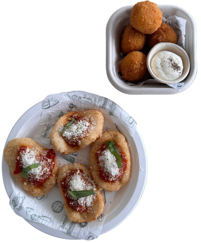 Pizzelle e arancini
